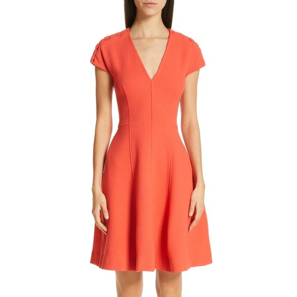 Lela Rose Dresses & Skirts - ON HOLD Lela Rose Seamed Wool Blend Crepe Dress